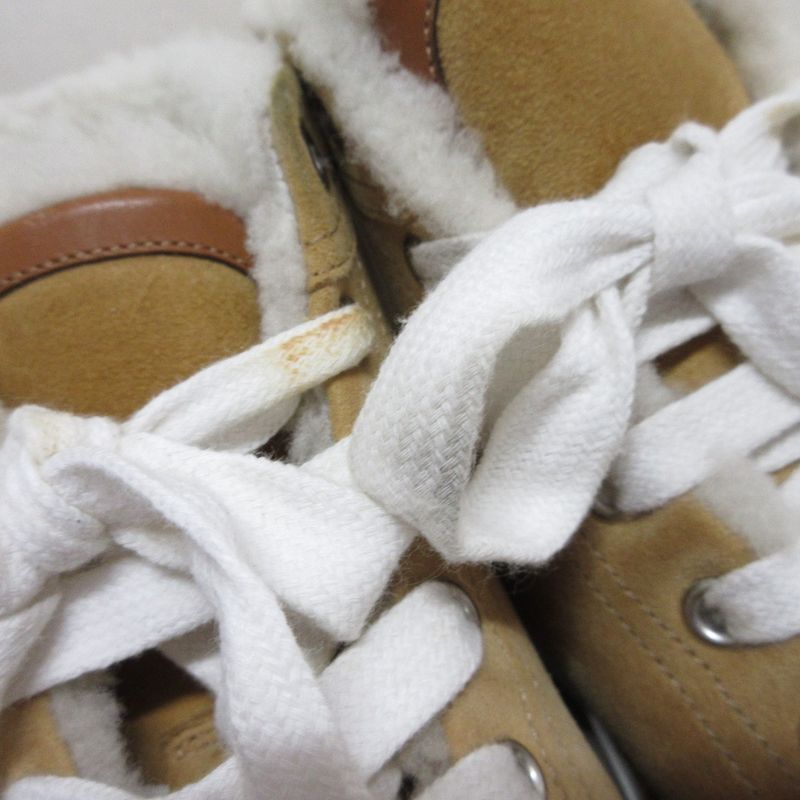 Good Hermes Jimmy Mouton High Cut Sneakers 36 1/2 23.0cm (9.06in) Equivalent