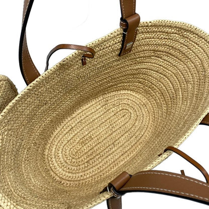 Loewe Tote Bag Elephant Basket Small Beige And Brown Basket Bag