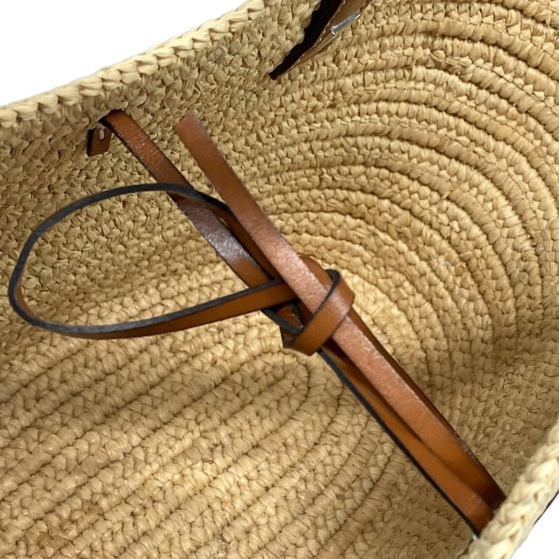 Loewe Tote Bag Elephant Basket Small Beige And Brown Basket Bag