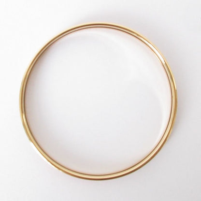 Hermes Uni Enamel Bangle Bracelet Pink Gold Color Ladies Used