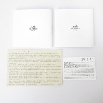 Hermes Uni Enamel Bangle Bracelet Pink Gold Color Ladies Used