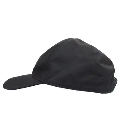 Prada Triangle Logo Baseball Cap Linylon Hat Size M 58cm (22.83in) Black Men's