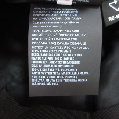 Prada Triangle Logo Baseball Cap Linylon Hat Size M 58cm (22.83in) Black Men's