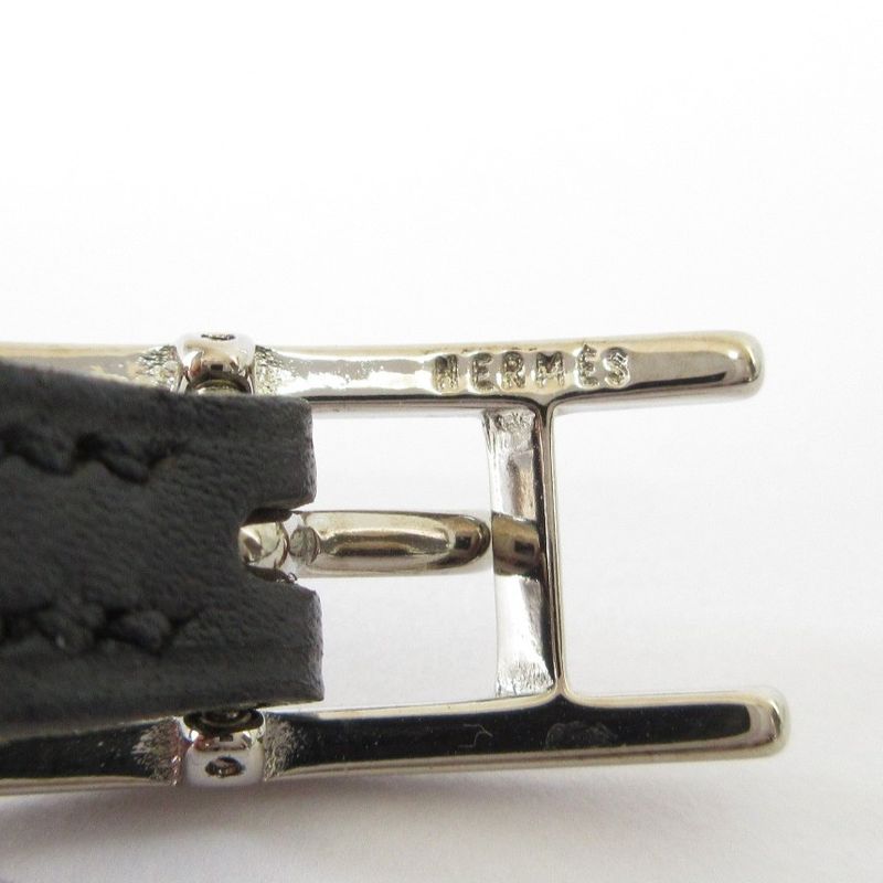 Good Hermes Api 3 Doublétour 2-Strand Bracelet Box Calf Black Silver Color