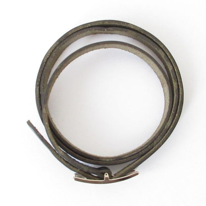 Good Hermes Api 3 Doublétour 2-Strand Bracelet Box Calf Black Silver Color
