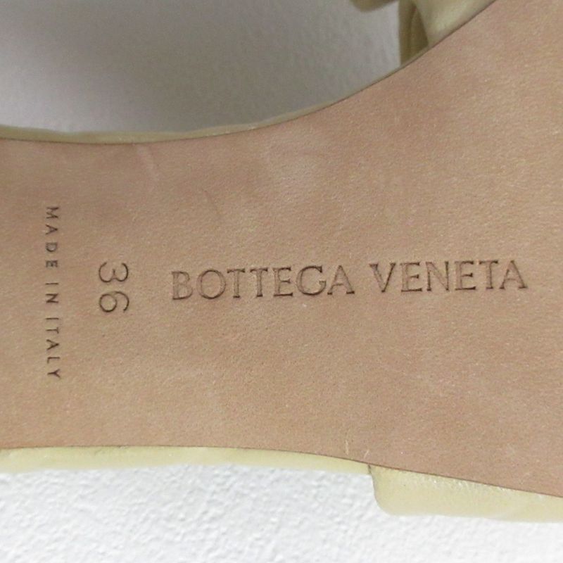 Bottega Veneta Amy Intrecciato Shape Push Mule Sandals 36 Equivalent to 23cm