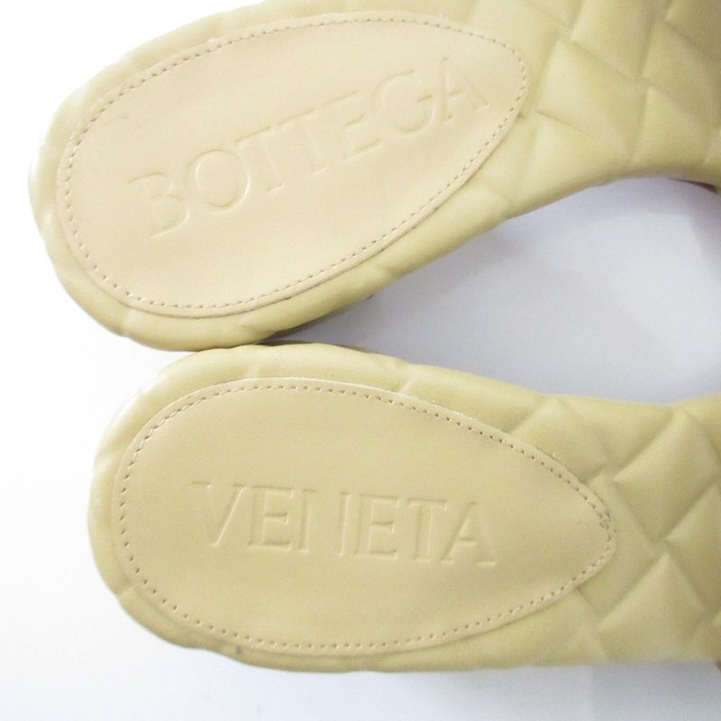 Bottega Veneta Amy Intrecciato Shape Push Mule Sandals 36 Equivalent to 23cm