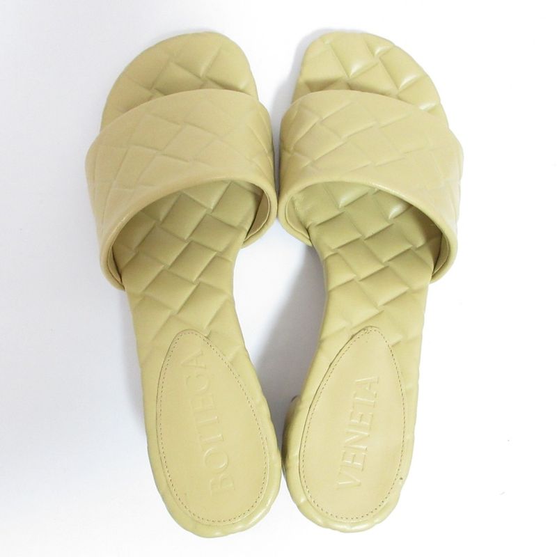 Bottega Veneta Amy Intrecciato Shape Push Mule Sandals 36 Equivalent to 23cm