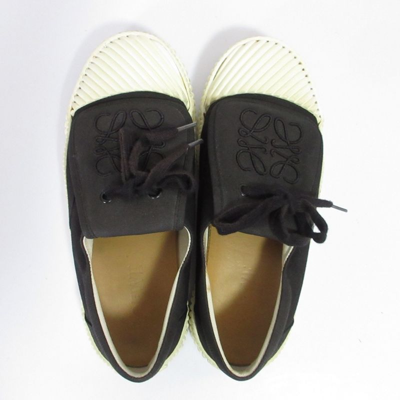 Good Loewe Anagram Flap Canvas Sneakers 822201 37 Equivalent to 23.5cm (9.25in)