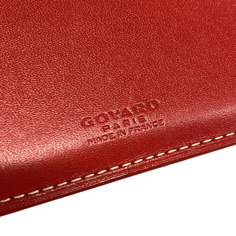 Goyard Long Wallet - Red×white