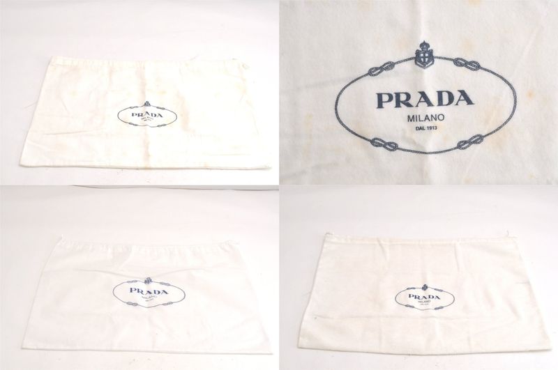Gucci Prada Vintage Dust Bag 20 Set Cotton 17.1 X 13.4 X 0.1 (6.73 X 5.28 X