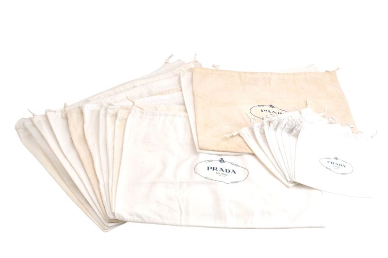 Gucci Prada Vintage Dust Bag 20 Set Cotton 17.1 X 13.4 X 0.1 (6.73 X 5.28 X