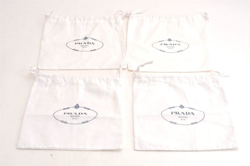 Gucci Prada Vintage Dust Bag 20 Set Cotton 17.1 X 13.4 X 0.1 (6.73 X 5.28 X