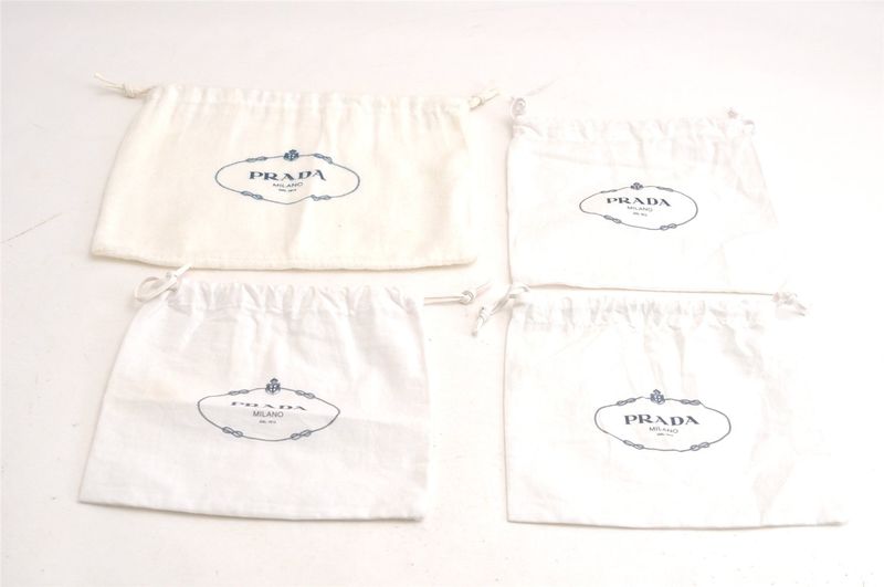 Gucci Prada Vintage Dust Bag 20 Set Cotton 17.1 X 13.4 X 0.1 (6.73 X 5.28 X