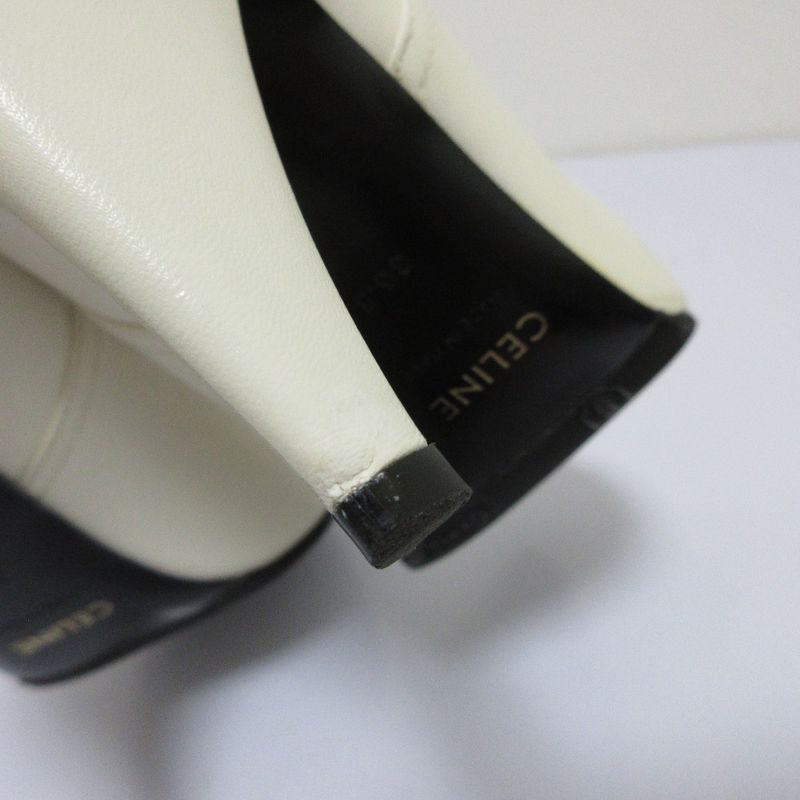 Good Celine Side Gore Short Bootie Boots Size 36.5 Equivalent to 23.5cm