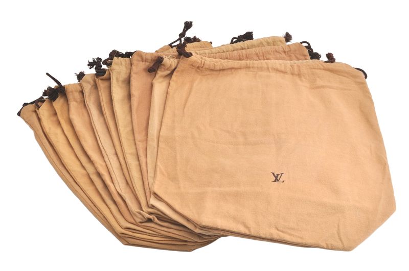 Louis Vuitton Dust Bag 10 Sets Cotton Beige 10.2 X 19.1 X 0.4 (4.02 X 7.52 X