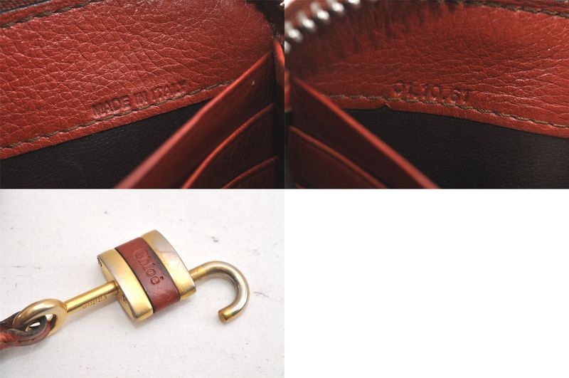 Bottega Veneta Bottega Veneta Celine Chloe Wallet Pouch Leather Pvc Black Brown