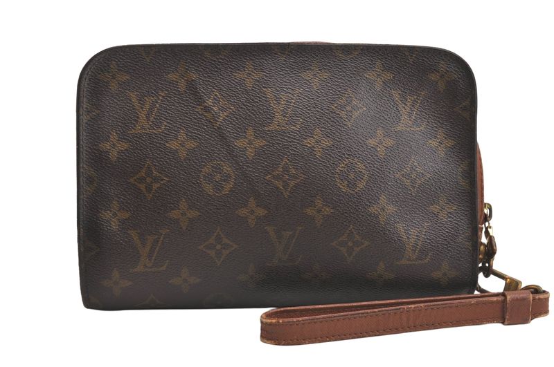 Louis Vuitton Monogram Orsay Clutch Handbag Wallet M51790 LV 4192n