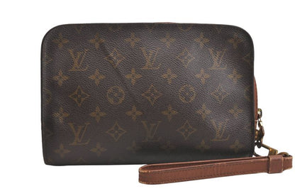 Louis Vuitton Monogram Orsay Clutch Handbag Wallet M51790 LV 4192n