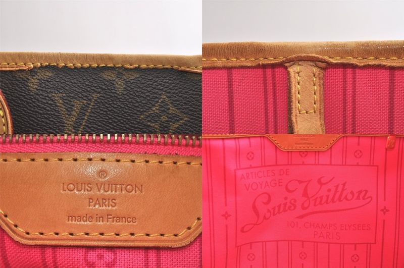 Louis Vuitton Monogram Rose Neverfull MM Tote Bag M48613 LV 4194n