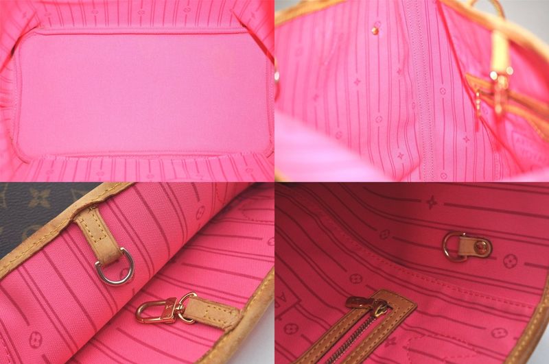 Louis Vuitton Monogram Rose Neverfull MM Tote Bag M48613 LV 4194n