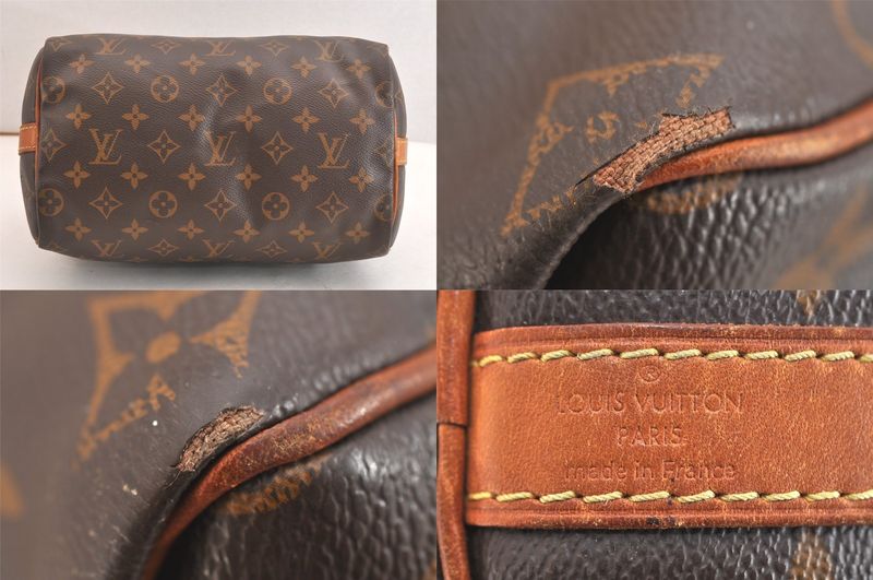 Louis Vuitton Monogram Speedy Bandouliere 25 Handbag M40390 LV 4195n