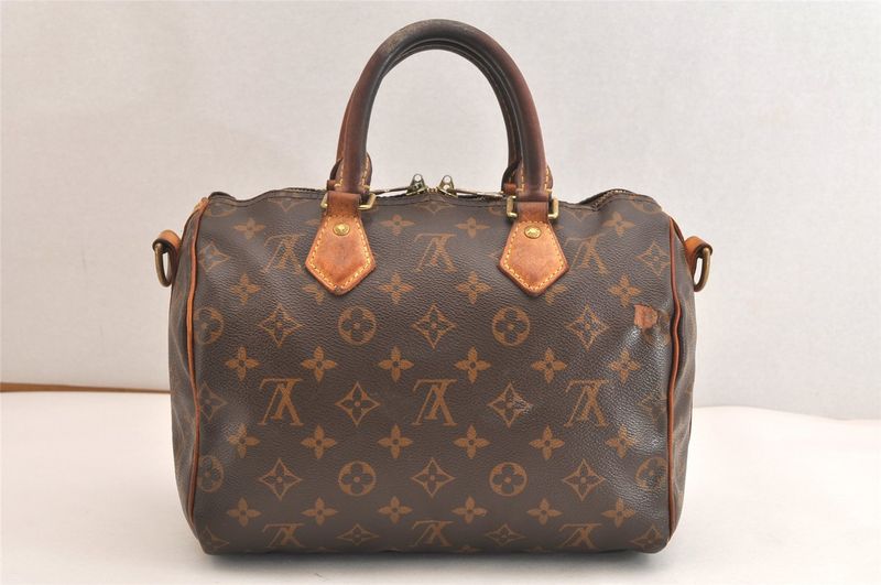 Louis Vuitton Monogram Speedy Bandouliere 25 Handbag M40390 LV 4195n