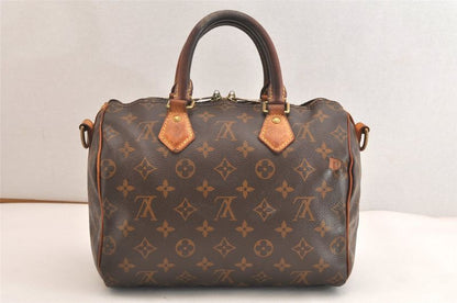 Louis Vuitton Monogram Speedy Bandouliere 25 Handbag M40390 LV 4195n