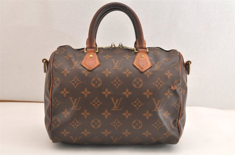 Louis Vuitton Monogram Speedy Bandouliere 25 Handbag M40390 LV 4195n