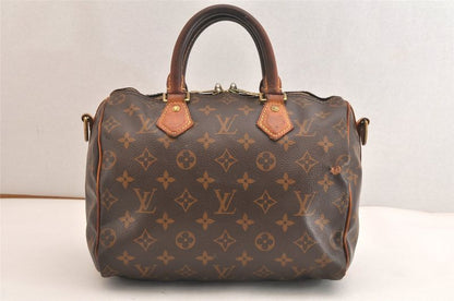 Louis Vuitton Monogram Speedy Bandouliere 25 Handbag M40390 LV 4195n