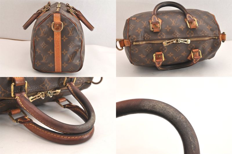 Louis Vuitton Monogram Speedy Bandouliere 25 Handbag M40390 LV 4195n