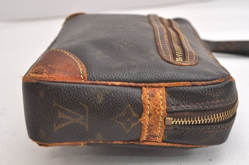Louis Vuitton Monogram Marly Dragonne GM M51825 Clutch Bag Junk 4199n