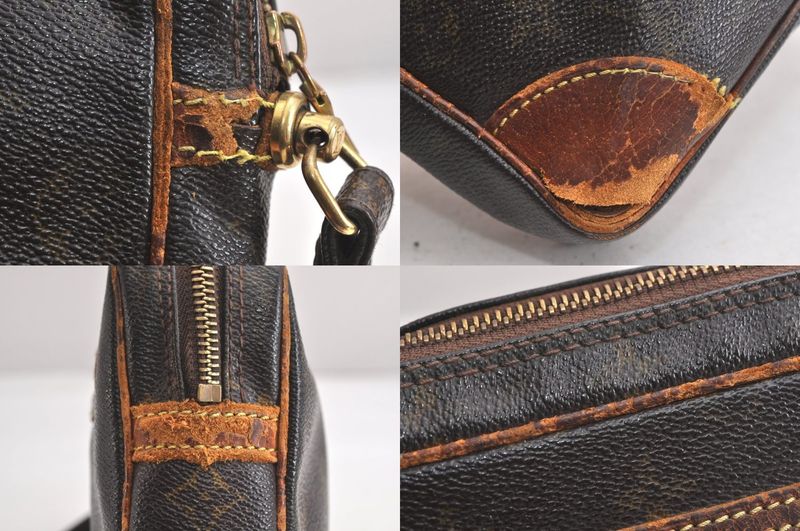 Louis Vuitton Monogram Marly Dragonne GM M51825 Clutch Bag Junk 4199n