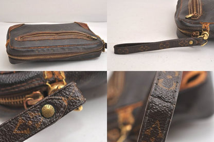 Louis Vuitton Monogram Marly Dragonne GM M51825 Clutch Bag Junk 4199n