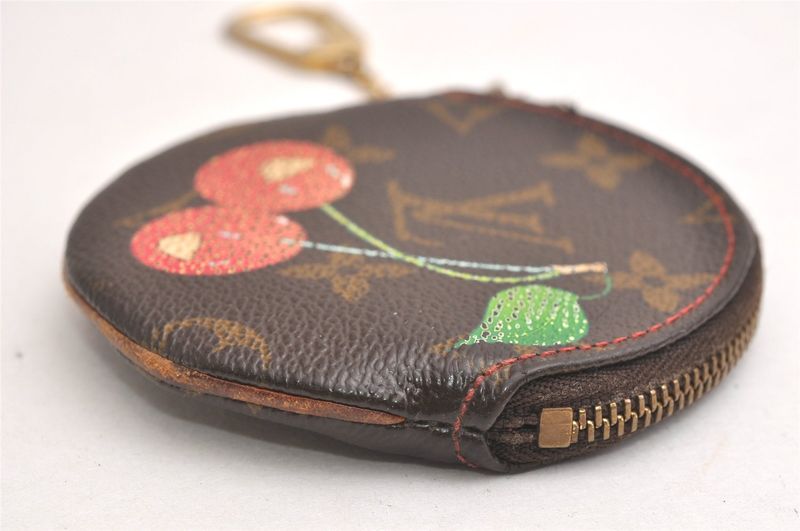 Louis Vuitton Monogram Cherry Porte Monet Ron Coin Purse M95043 LV 4206n