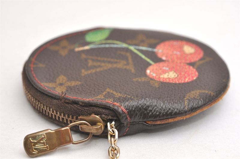 Louis Vuitton Monogram Cherry Porte Monet Ron Coin Purse M95043 LV 4206n