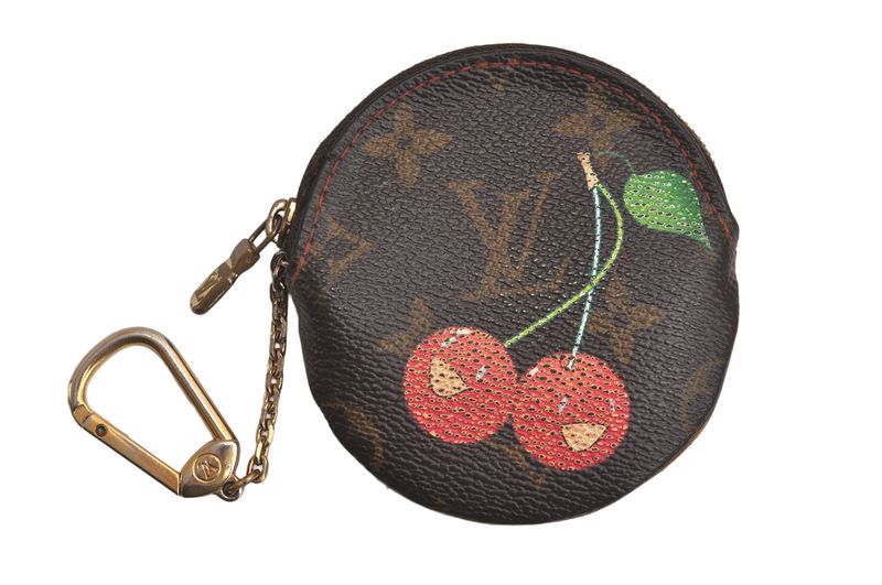 Louis Vuitton Monogram Cherry Porte Monet Ron Coin Purse M95043 LV 4206n