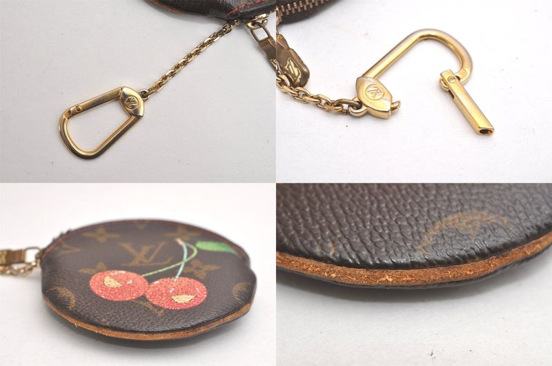 Louis Vuitton Monogram Cherry Porte Monet Ron Coin Purse M95043 LV 4206n