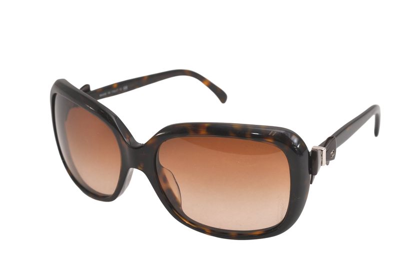 Chanel Sunglasses In Tortoiseshell CC Logo Coco Mark Brown 4215n