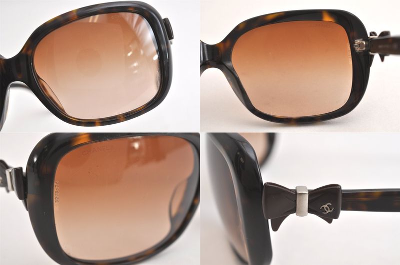Chanel Sunglasses In Tortoiseshell CC Logo Coco Mark Brown 4215n