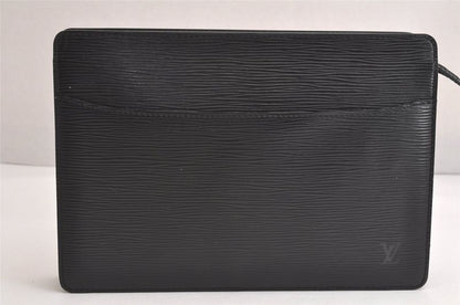 Louis Vuitton Epi Pochette Homme Clutch Handbag Black M52522 LV 4217n