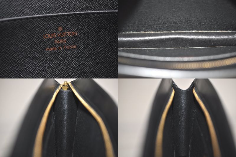 Louis Vuitton Epi Pochette Homme Clutch Handbag Black M52522 LV 4217n