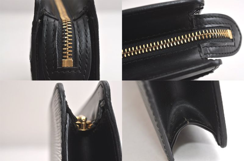 Louis Vuitton Epi Pochette Homme Clutch Handbag Black M52522 LV 4217n