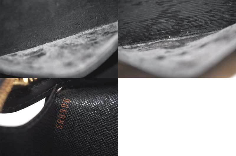 Louis Vuitton Epi Pochette Homme Clutch Handbag Black M52522 LV 4217n