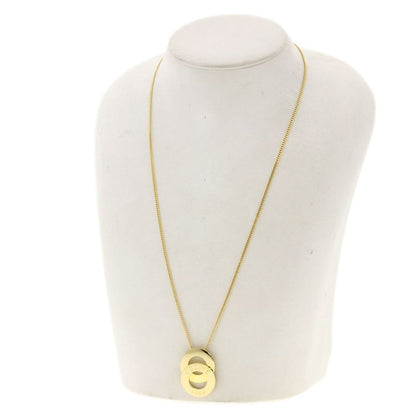 Celine Double Circle Necklace 18K Yellow Gold Ladies