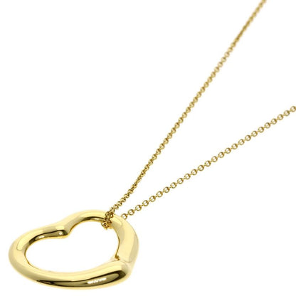 Tiffany & Co Open Heart Necklace 18K Yellow Gold Ladies