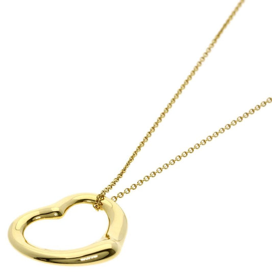 Tiffany & Co Open Heart Necklace 18K Yellow Gold Ladies