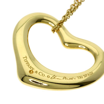 Tiffany & Co Open Heart Necklace 18K Yellow Gold Ladies