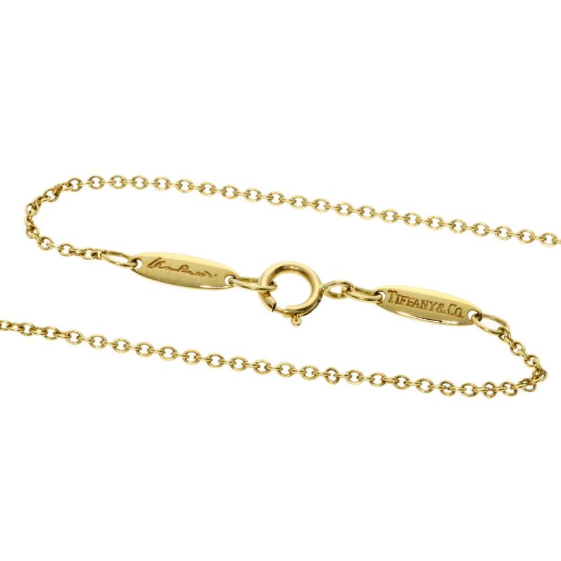 Tiffany & Co Open Heart Necklace 18K Yellow Gold Ladies