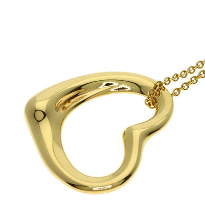 Tiffany & Co Open Heart Necklace 18K Yellow Gold Ladies